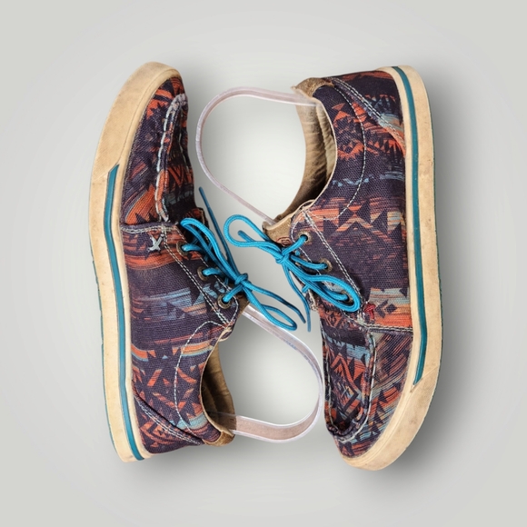 Twisted X Hooey Loper Aztec Womens Size 7.5 M Southwestern Cowgirl Colorful - Picture 8 of 14